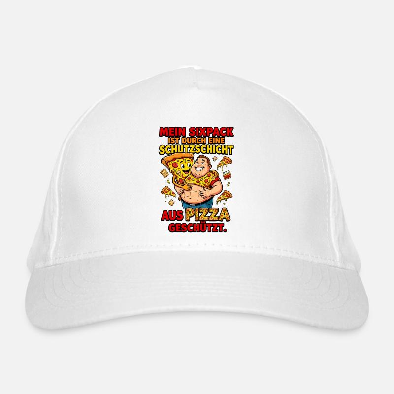 Mème de la couche protectrice en six-pack de pizza Casquette classique bio