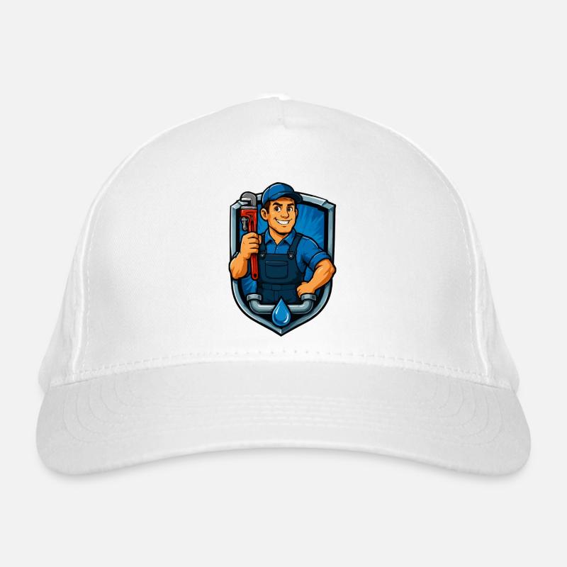handwerker-wappen-klempner Bio-Baseballkappe
