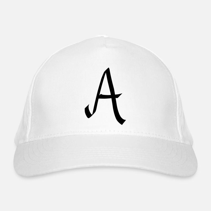Letter A Organic Baseball Cap