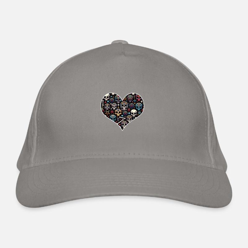 Colorful decorative skull pattern Organic Baseball Cap