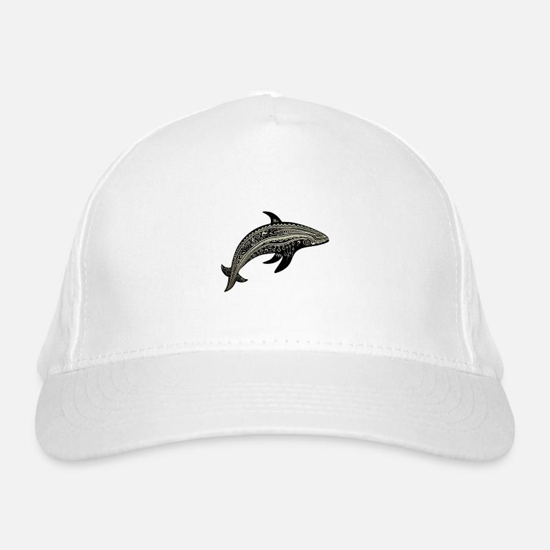 Bogolanfini whale 1 Casquette classique bio