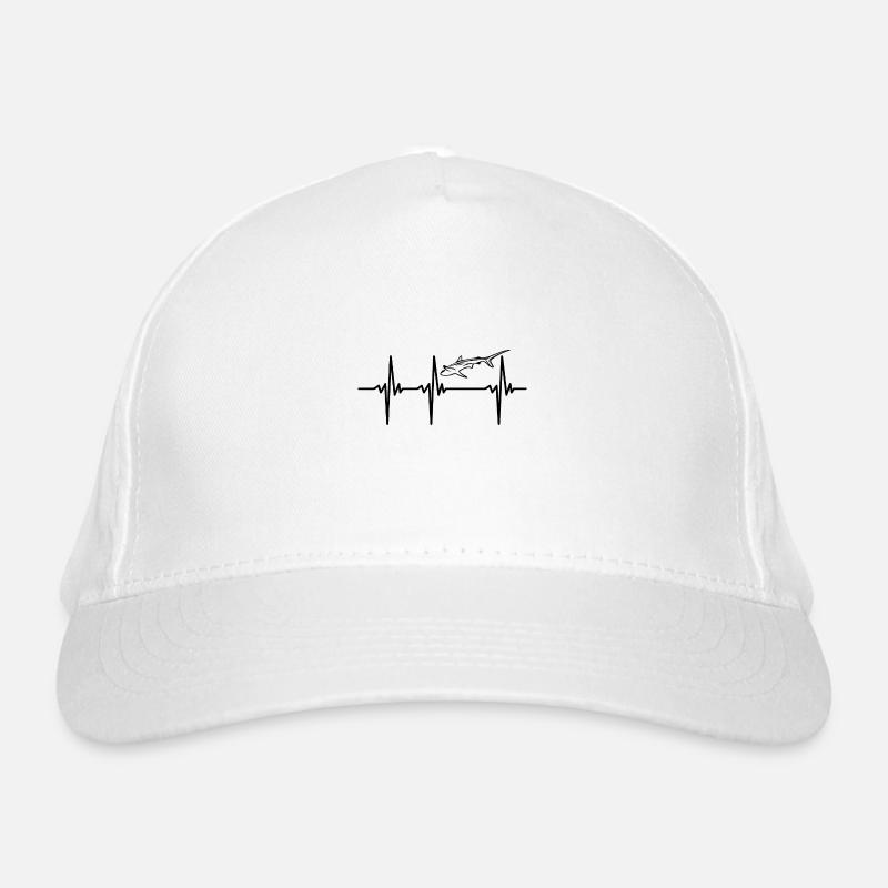 Battement de cœur pour les requins Casquette classique bio