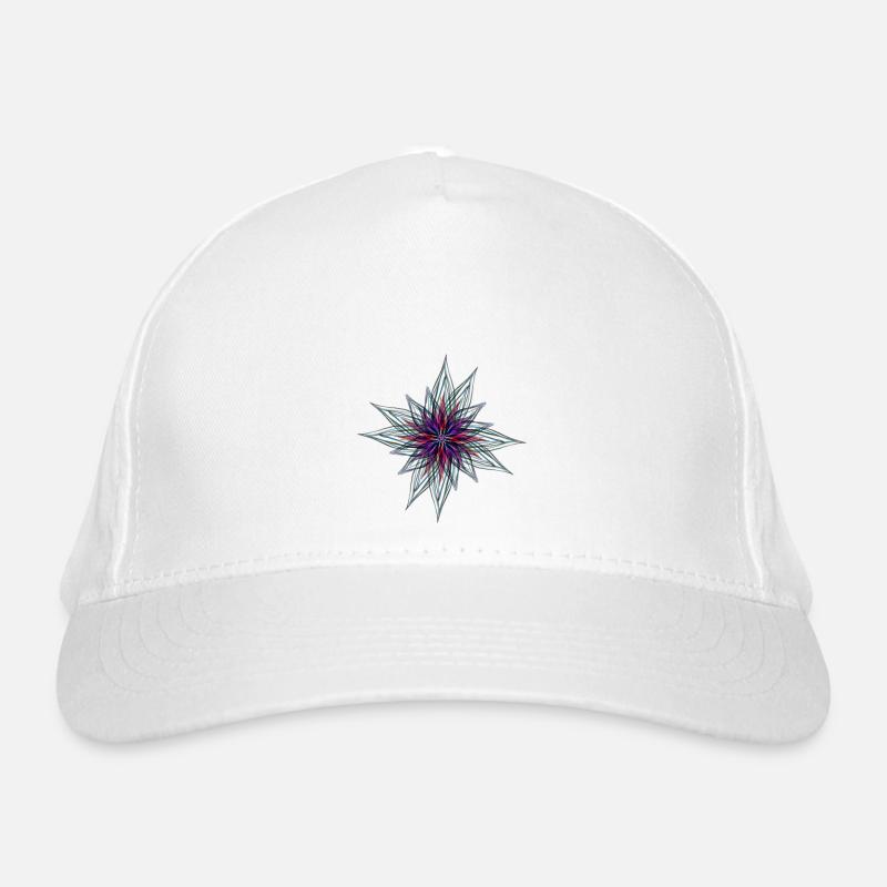 Bunte Blume Bio-Baseballkappe