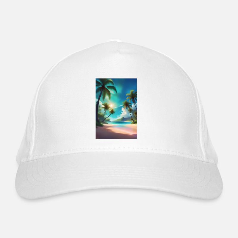 Incroyable journée ensoleillée à la plage d’Hawaï Casquette classique bio