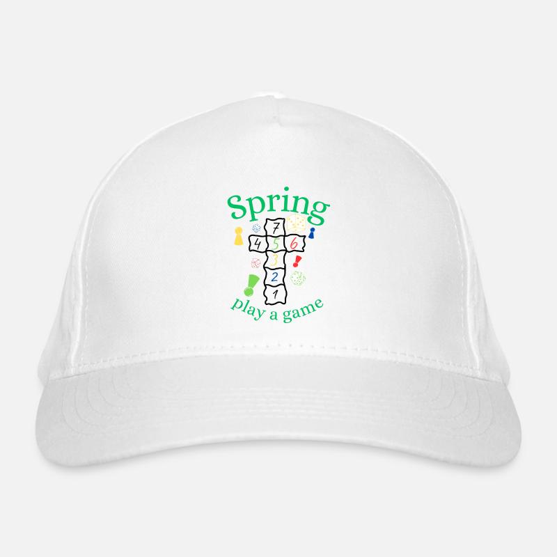 Frühling | Spring | Spiel | Spaß | Unterhaltung Bio-Baseballkappe