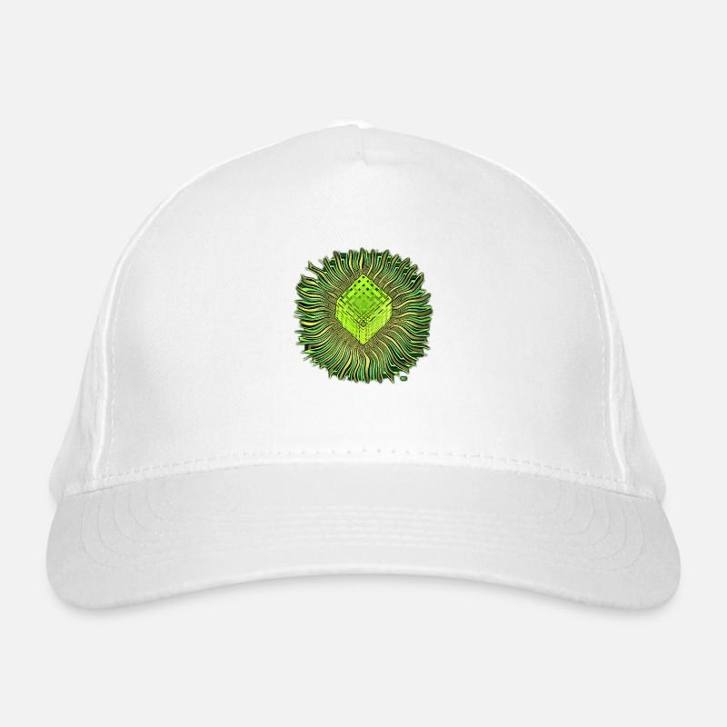 Psychédélique Cube / Cube psychédélique Casquette classique bio
