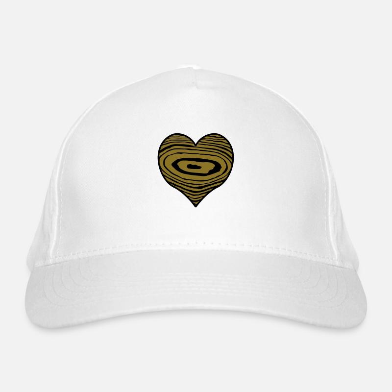 coeur en bois Casquette classique bio