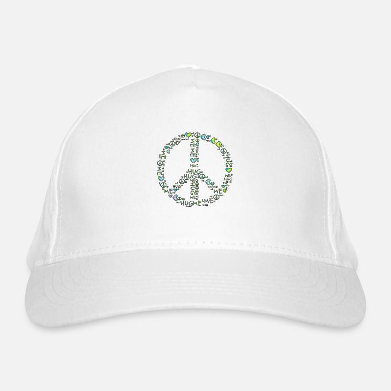 hug me - peace Bio-Baseballkappe