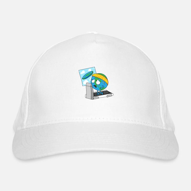 terre rond disque disque de terre globe terrestre planète Casquette classique bio