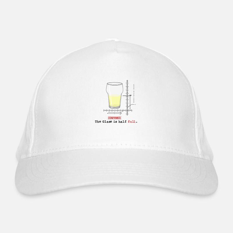 Glass is half full Casquette classique bio