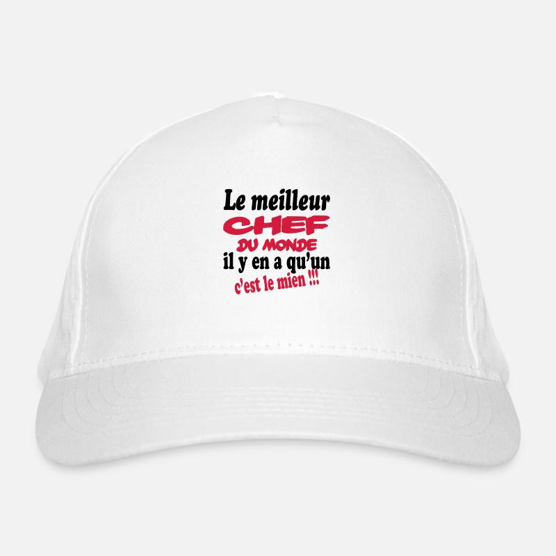 Le meilleur chef du monde c'est le mien !!! Organic Baseball Cap