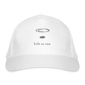 hole in one - Bio-Baseballkappe - Weiß - Vorne