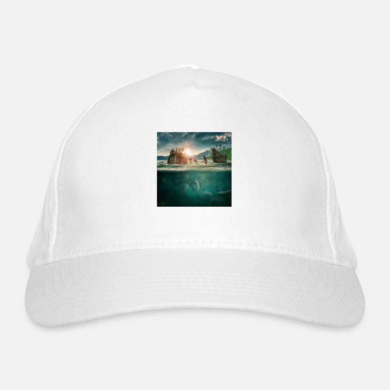 Monde sous-marin d'imagination Casquette classique bio