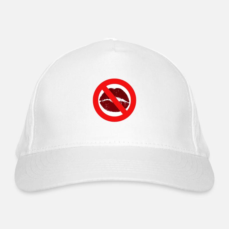 Baisers interdit baiser bouche lèvres baiser interdiction distance Casquette classique bio