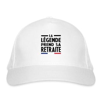 La Légende Prend Sa Retraite - Casquette classique bio - blanc - Devant