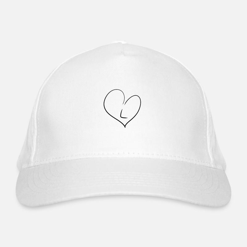 Lettre de cœur Casquette classique bio