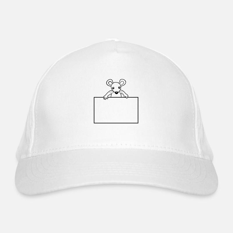 Shield with mouse Organic Baseball Cap