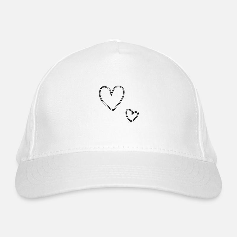 herz groß Bio-Baseballkappe