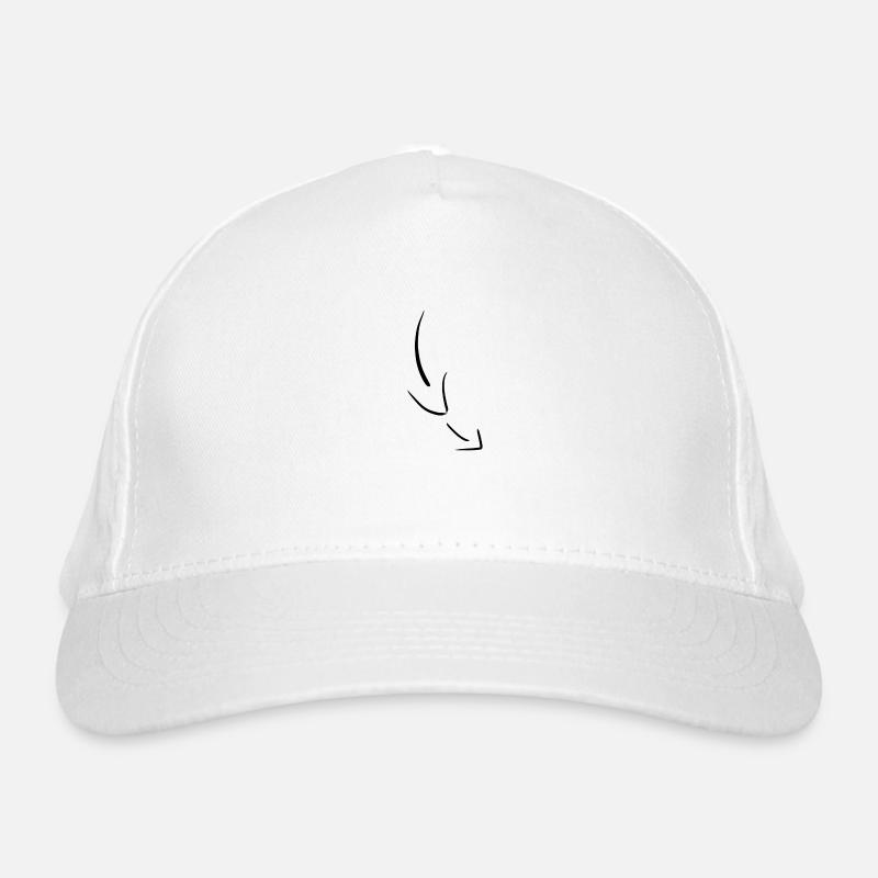 bottom arrow arrows point direction Organic Baseball Cap