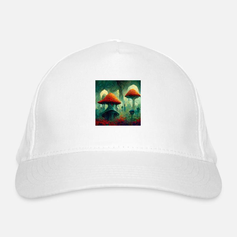Magic Mushroom Painting Organic Baseball Cap