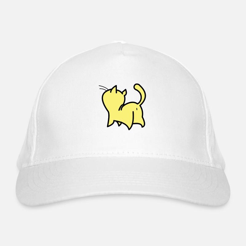 chat jaune Casquette classique bio