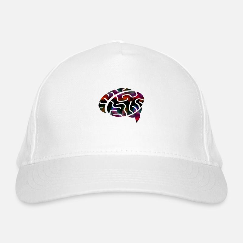 Cerveau de couleur Casquette classique bio