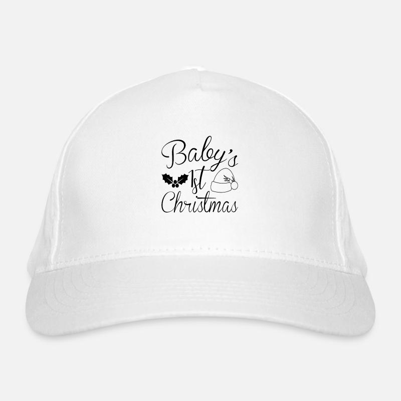 1er Noël des bébés Casquette classique bio