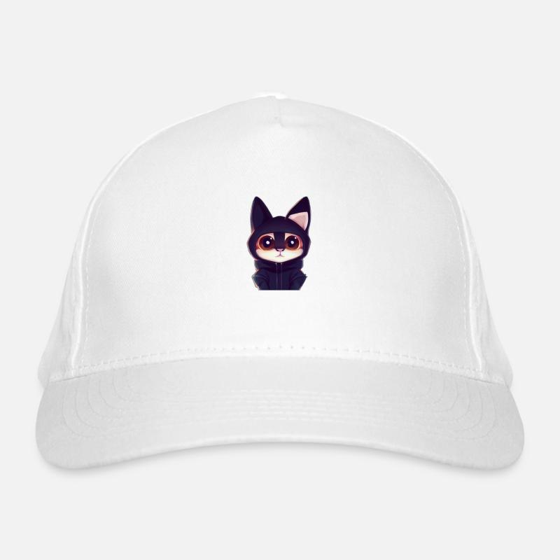 süße Katze 2 Bio-Baseballkappe