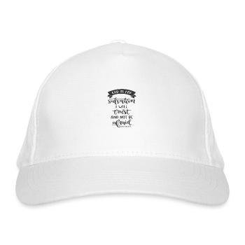 Christliches Design Gott ist meine Rettung, ich werde - Bio-Baseballkappe - Weiß - Vorne