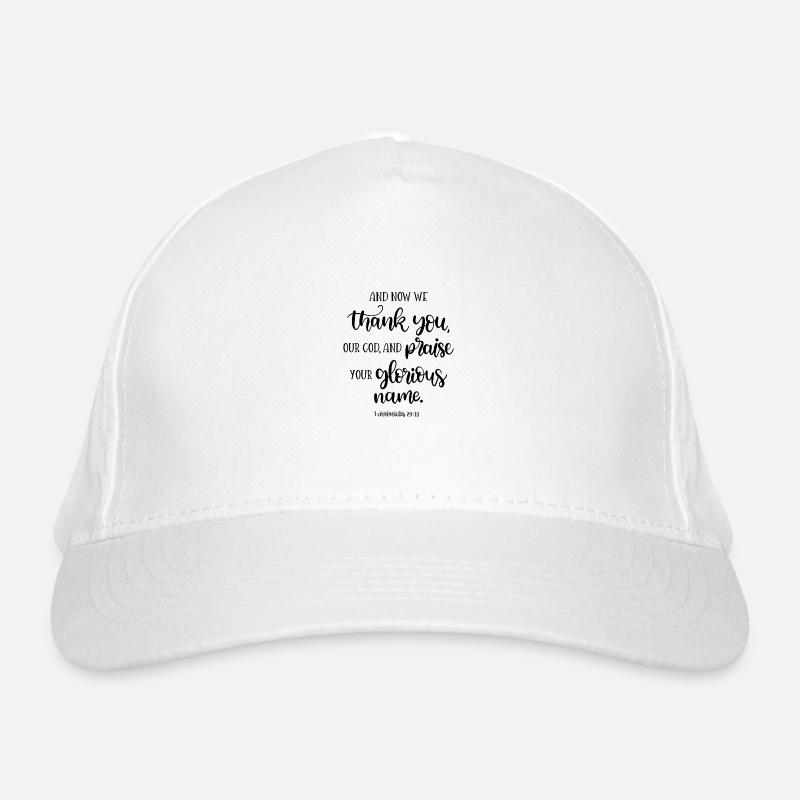 Le dessein chrétien grâce et louange à Dieu Casquette classique bio