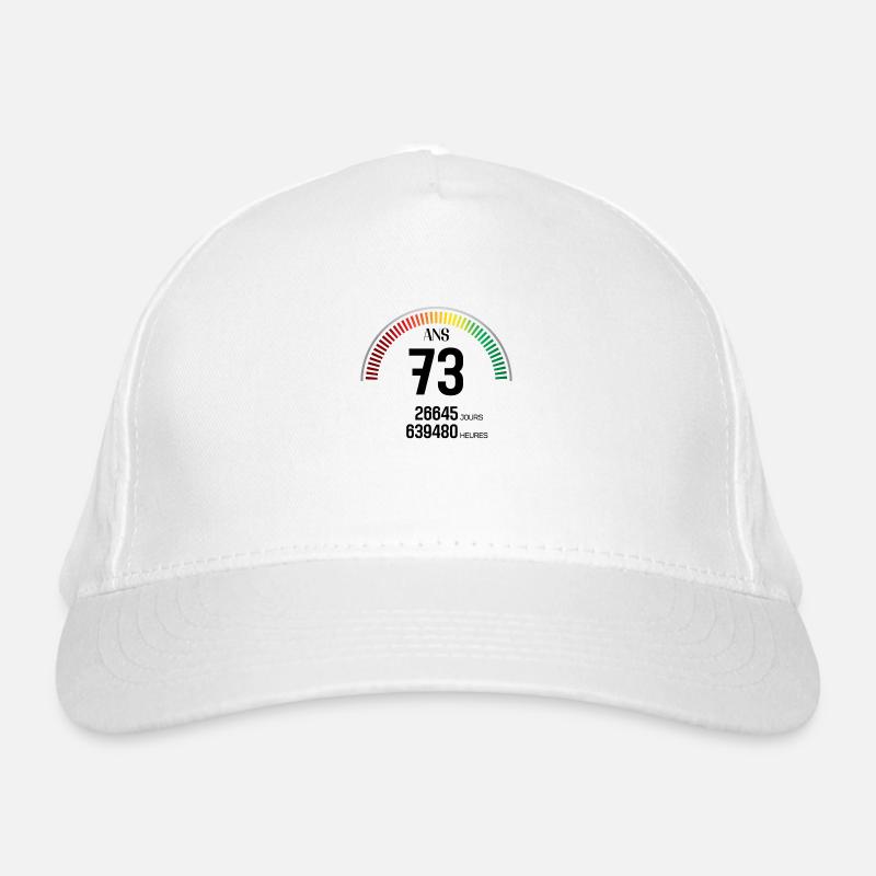 Anniversaire 73 ans Compteur Casquette classique bio