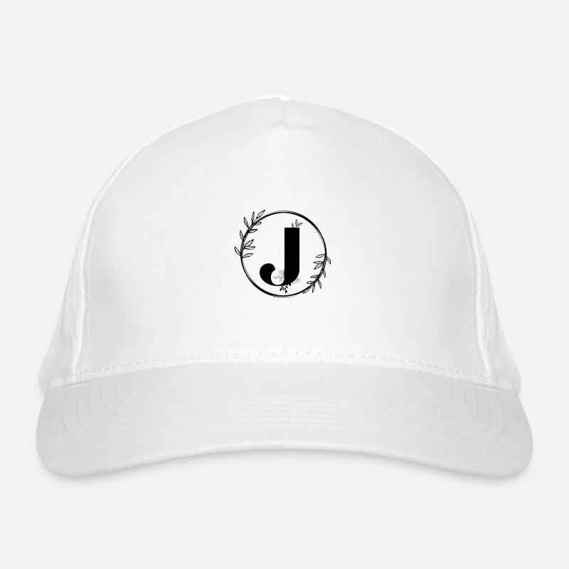 Lettre J Florale Casquette classique bio