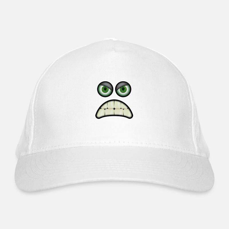Visage en colère d’une créature mignonne Casquette classique bio
