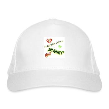 THC JUNKY - Organic Baseball Cap - white - Front