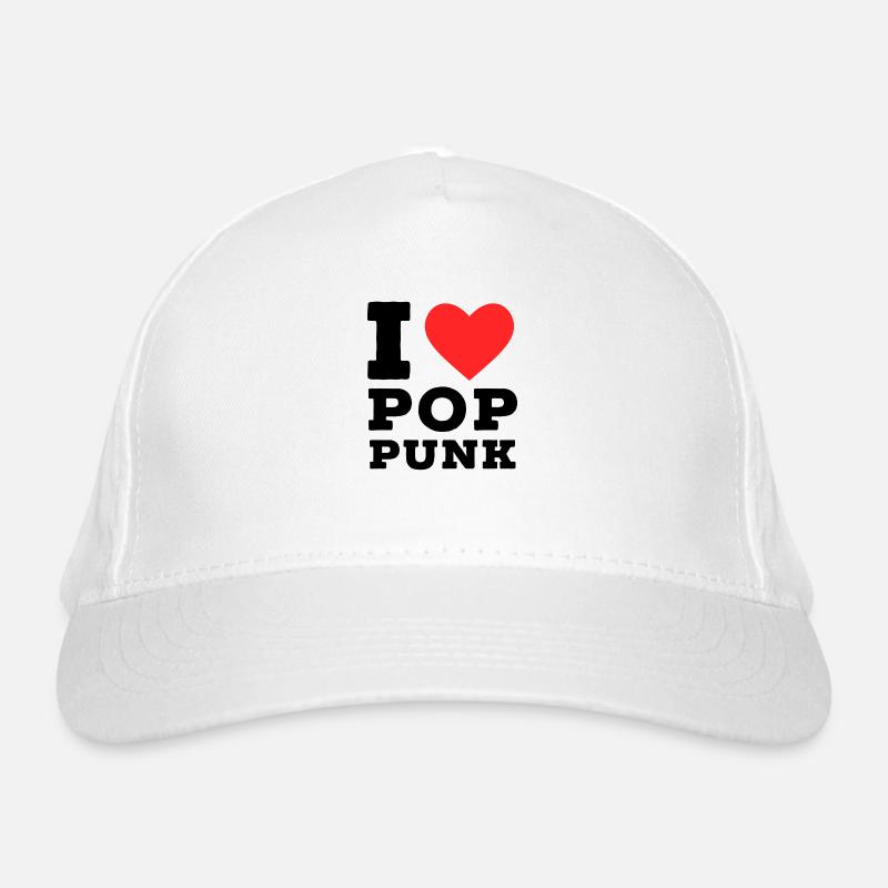 I love pop punk Organic Baseball Cap