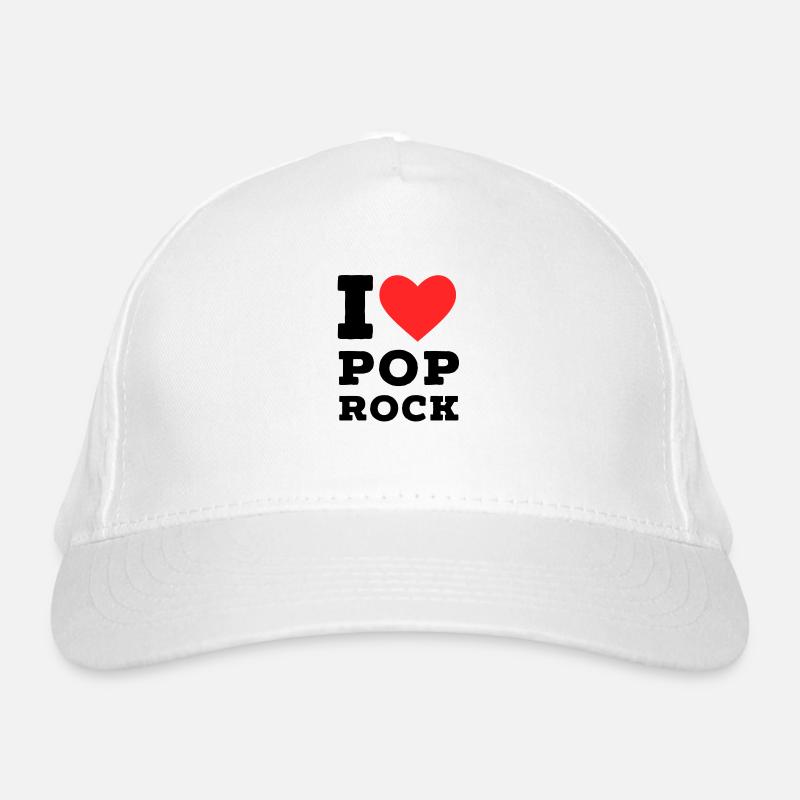 J’adore le pop rock Casquette classique bio