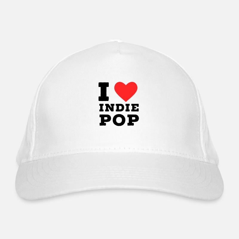 I love indie pop Organic Baseball Cap