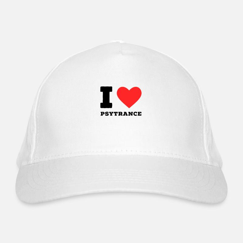 J’adore la psytrance Casquette classique bio