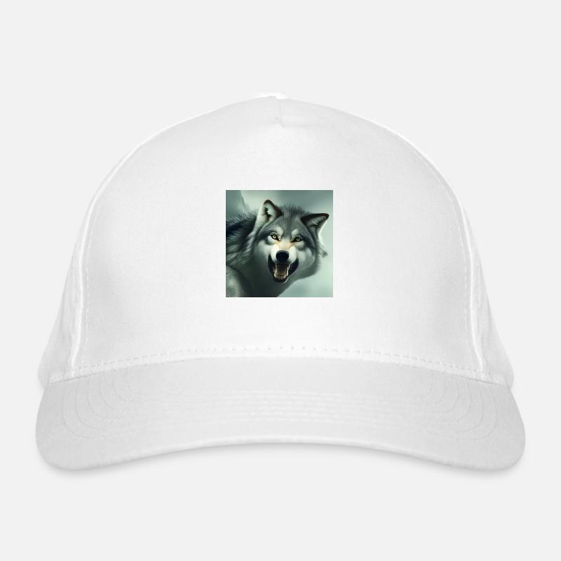Angry wolf Organic Baseball Cap