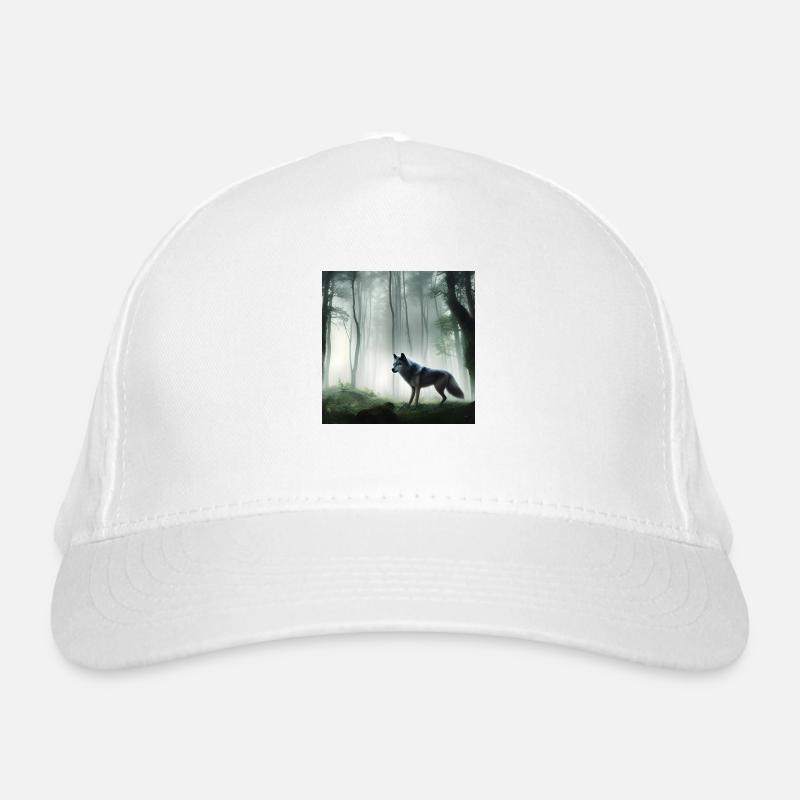 Loup moelleux dans la forêt Casquette classique bio