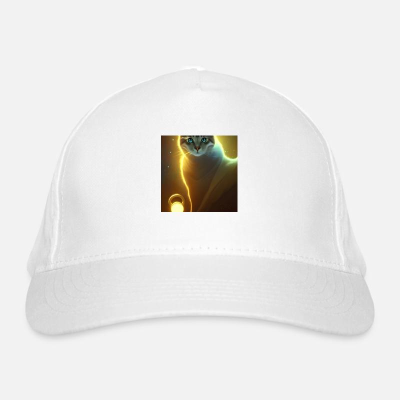 Le chat de l’univers - Casquette classique bio - blanc