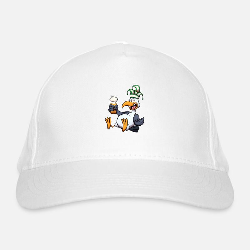 Mouette de carnaval hollandais avec bière Casquette classique bio