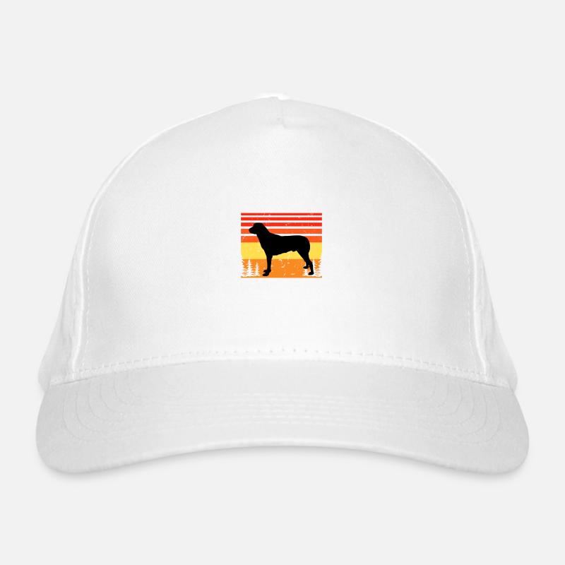Anatolischer Schäferhund Silhouette Retro Sonnenuntergang Bio-Baseballkappe