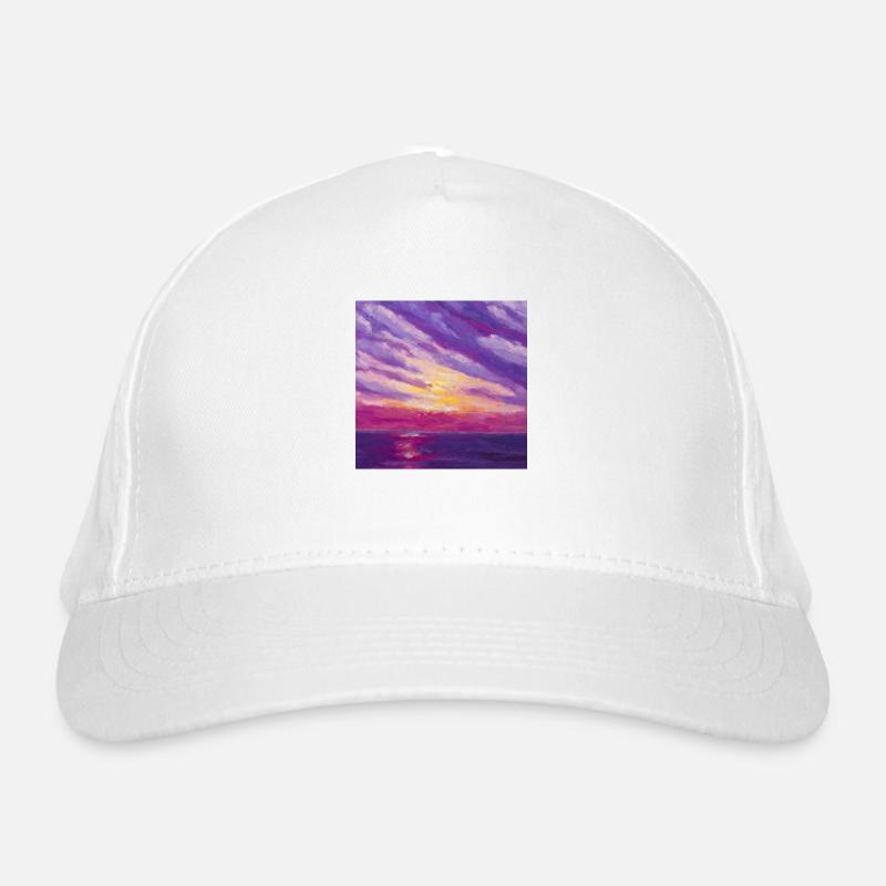 Coucher de soleil nostalgique Casquette classique bio