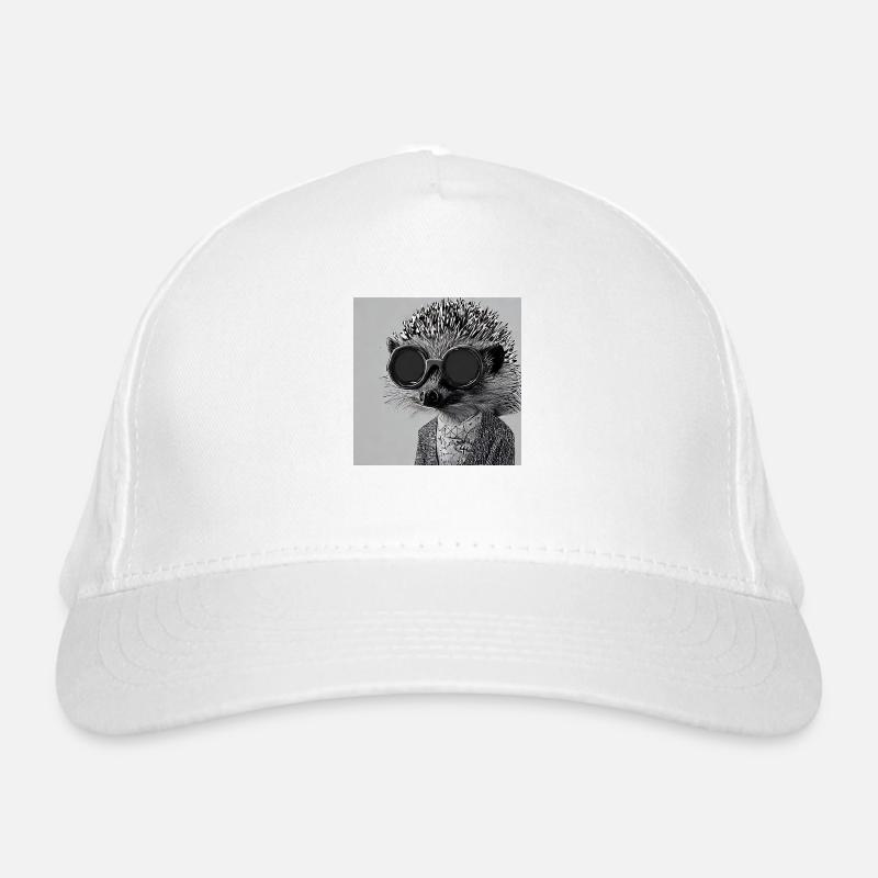 Cool hedgehog with sunglasses Organic Baseball Cap