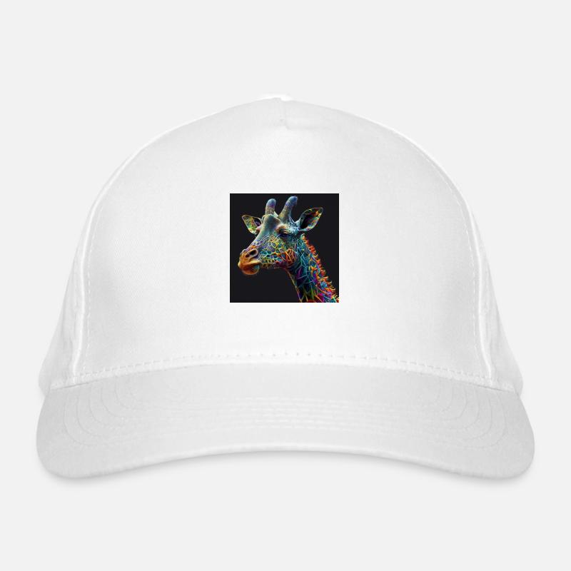 Colored giraffe, unique design Organic Baseball Cap