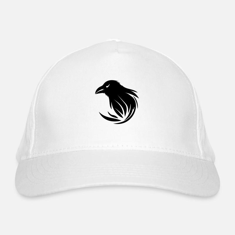 Raffinierter clever schlauer Rabe Bio-Baseballkappe