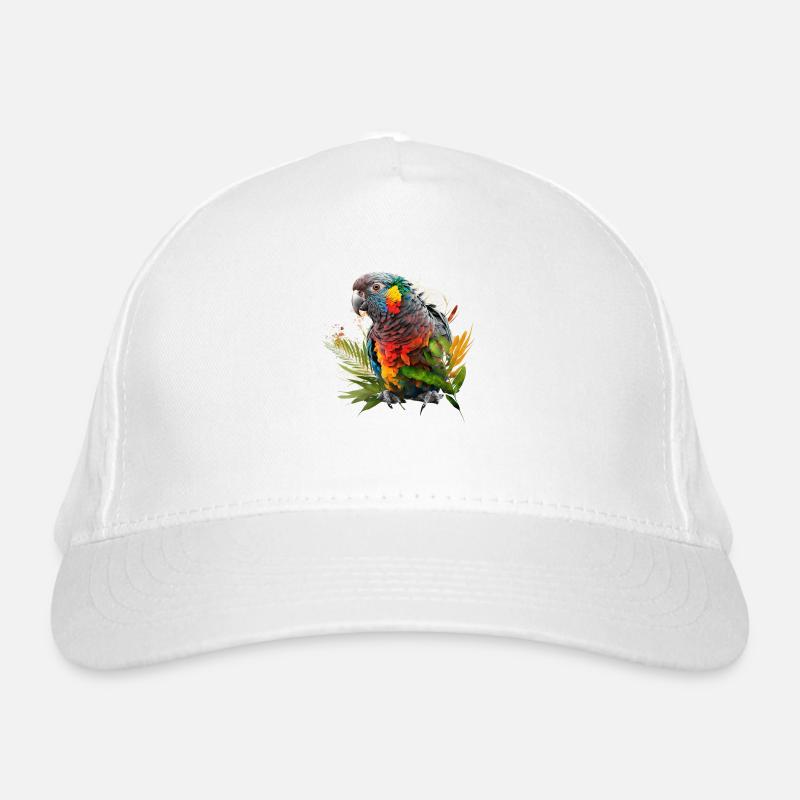 Perroquet coloré dans la conception d’art splash - pour tout le monde Casquette classique bio
