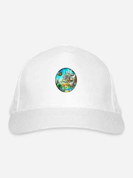 Imaginarium 01 - Bio-Baseballkappe - Weiß - Vorne