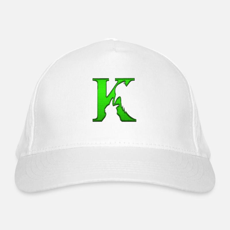 Optical illusion art psychadelic retro forms K Organic Baseball Cap